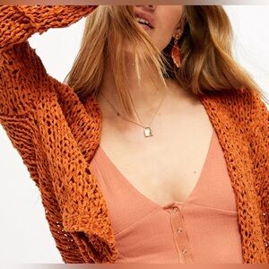 FREE PEOPLE Daiquiri Cardi in Ginger Muse